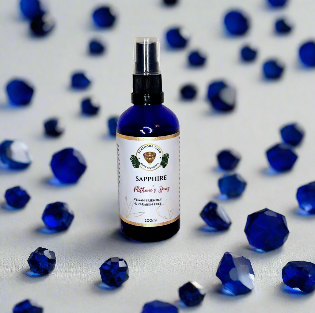 Sapphire: Jasmine, Musk, Amber Room & Linen Spray Vegan Fragrance 100ml
