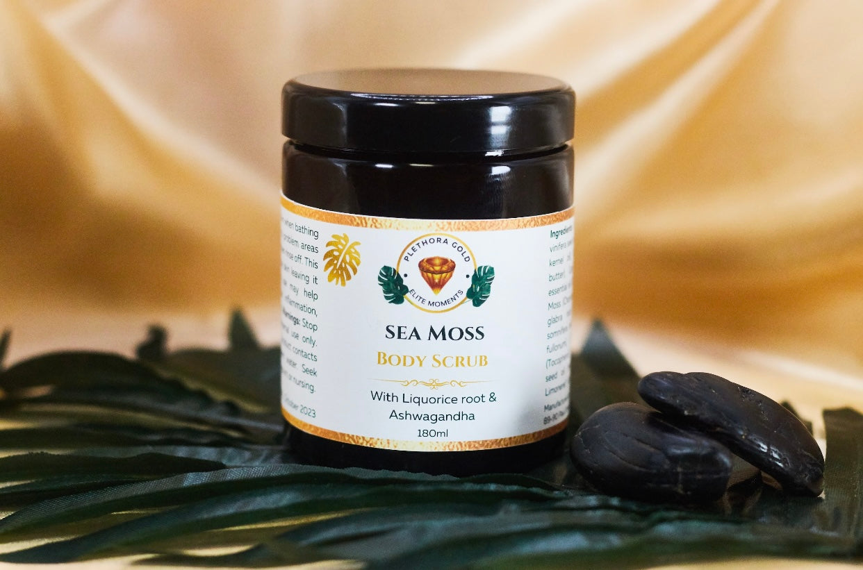 Sea Moss with liquorice Root & Ashwagandha Body Scrub