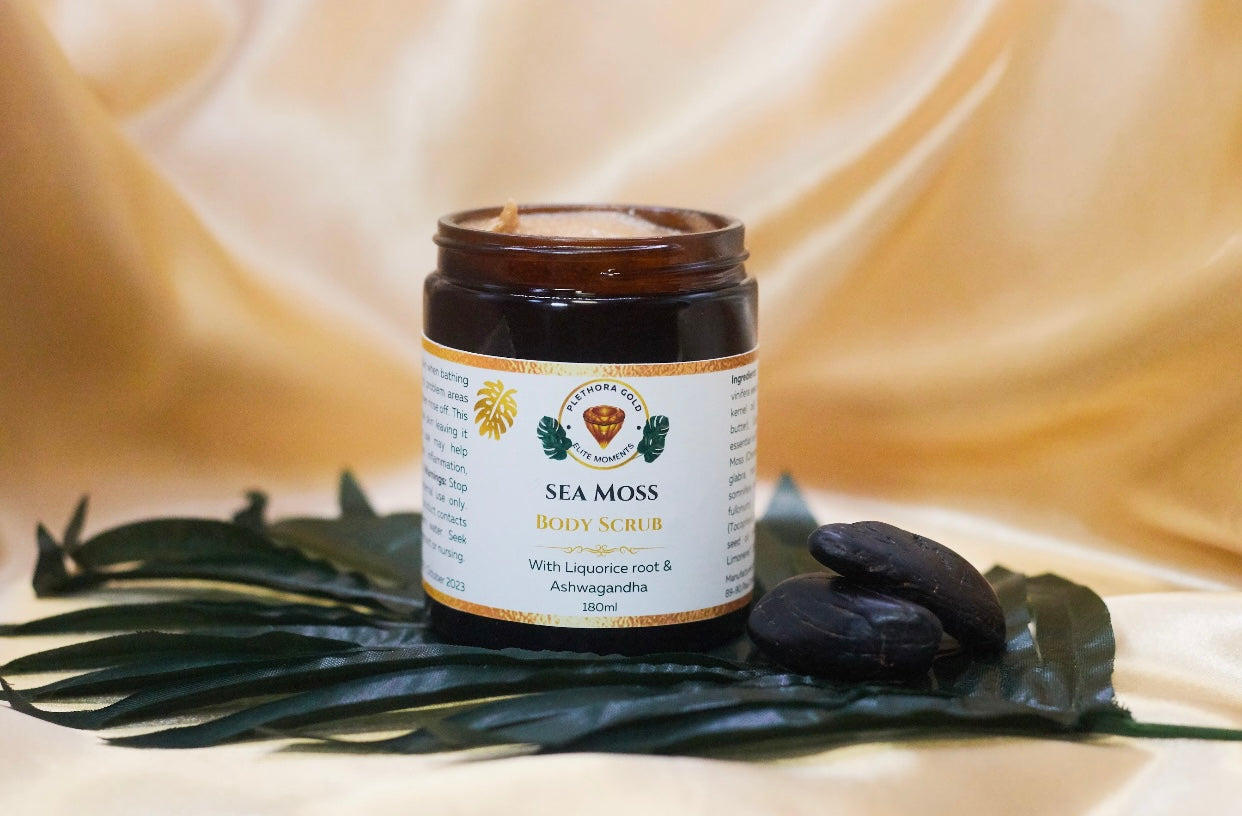 Sea Moss with liquorice Root & Ashwagandha Body Scrub