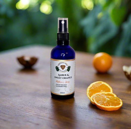 Amber & Sweet Orange: Room & Linen Spray Vegan Fragrance 100ml