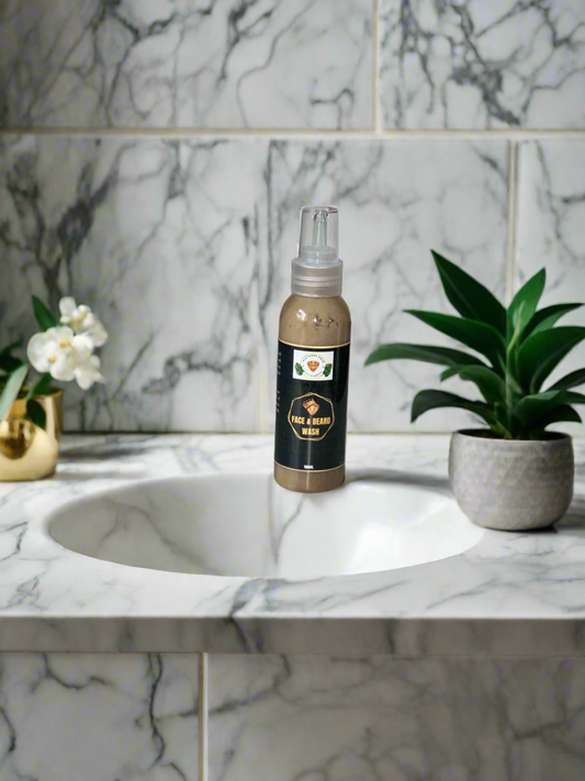Liquid Black Soap: Face & Beard Wash