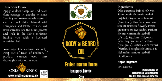 Body & Beard Oil Custom Gift